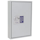 Caja fuerte para 64 llaves S64 EL de Rottner, Color gris claro, Fabricada en chapa metálica resistente, Cerradura electrónica, Teclado plano con luces LED, Tornillos de fijación incluidos