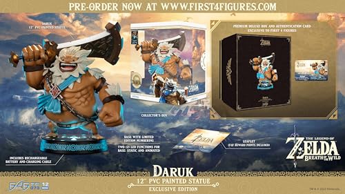 First 4 Figures - Figura de PVC de The Legend of Zelda: Breath of The Wild (Daruk) (coleccionistas), Nintendo