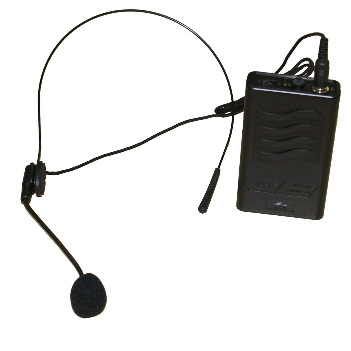 Ibiza - VHF2H - Sistema de microfonía inalámbrica con 1 micrófono de Mano VHF, 1 micrófono de Diadema VHF y 1 Receptor - 2 Canales 203.5 & 207.5MHz - Negro