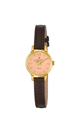 Festina Reloj Mujer F20261/2 Special Prices Caja de Acero Inoxidable 316l Dorado Correa de Cuero Marrón
