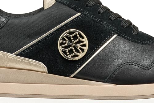 Geox D New KENCY A, Zapatillas Mujer, Black, 37 EU