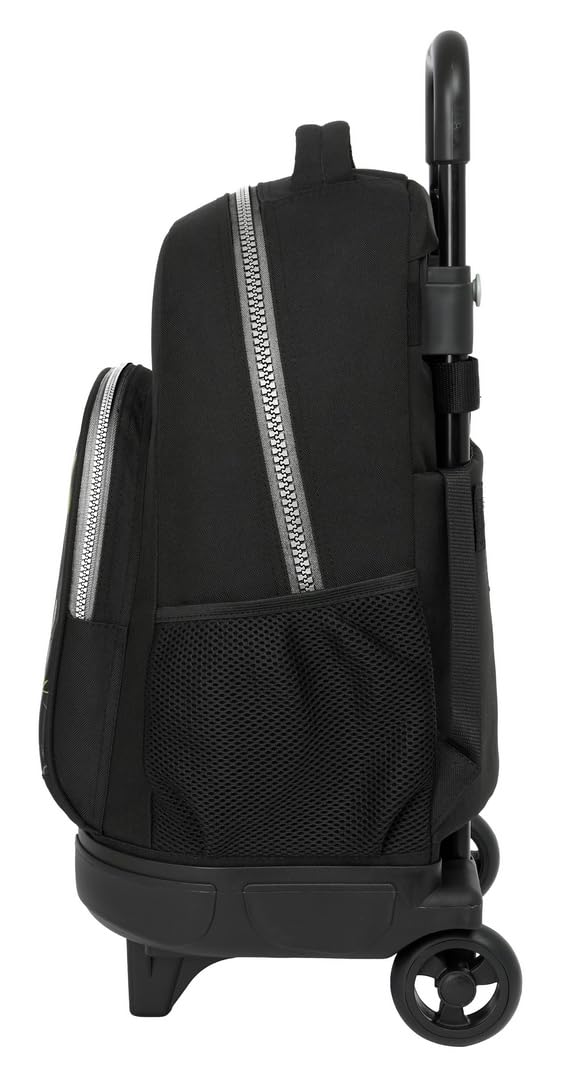 Safta BATMAN GAME OVER - Mochila Grande con Ruedas, Compacta, Extraíble, Ideal para Niños de Diferentes Edades, Cómoda y Versátil, Calidad y Resistencia, 33x22x45 cm