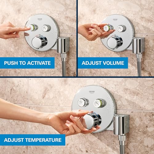 GROHE Precision SmartControl - Conjunto de ducha mural Vitalio Joy 260, Cromo, 34878000