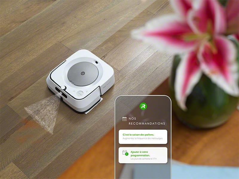 iRobot Braava Jet M6 Robot friegasuelos, Pulverizador de Chorro a presión, Friega, WiFi, App