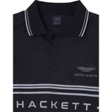 Hackett London Amr Chest Panel Polo, Negro (Black) A, M para Hombre