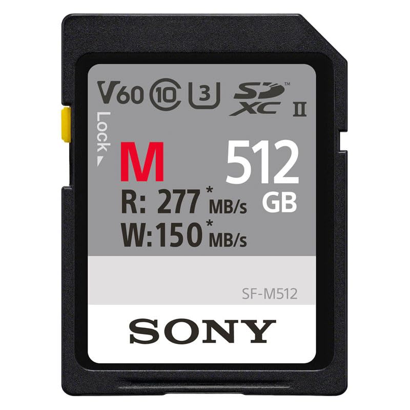 Sony SF-M 512GB Tarjeta de memória y Almacenamiento