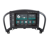 Jf Sound car audio system JF-037NJA-XDAB Autorradio de Ajuste Personalizado Compatible con Nissan Juke Android GPS Bluetooth WiFi Dab USB Pantalla táctil Full HD 9", Negro