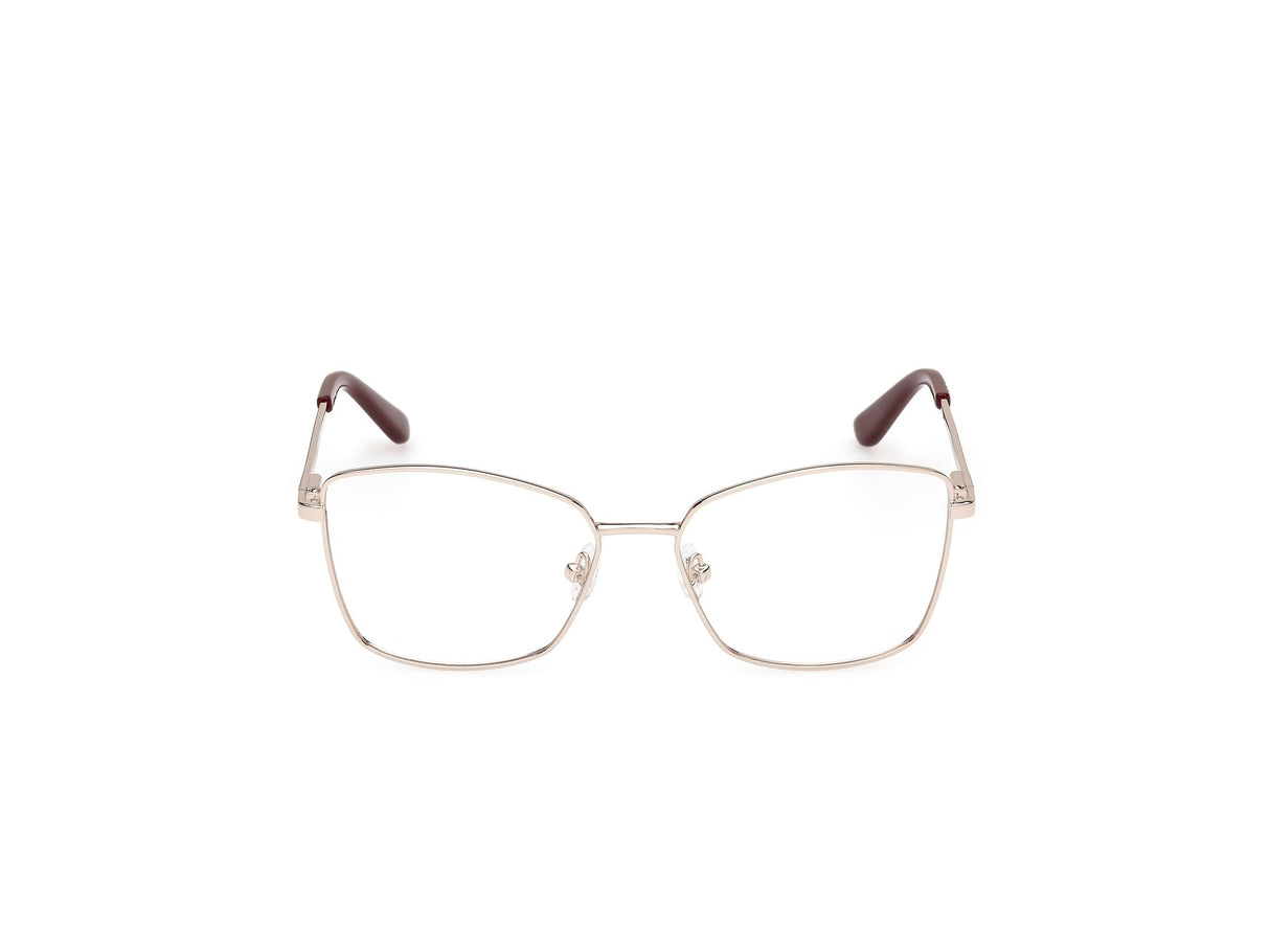 GUESS Gu50170 Marcos para Gafas recetadas, 033 Shiny Pale Gold, 52/15/140 para Mujer