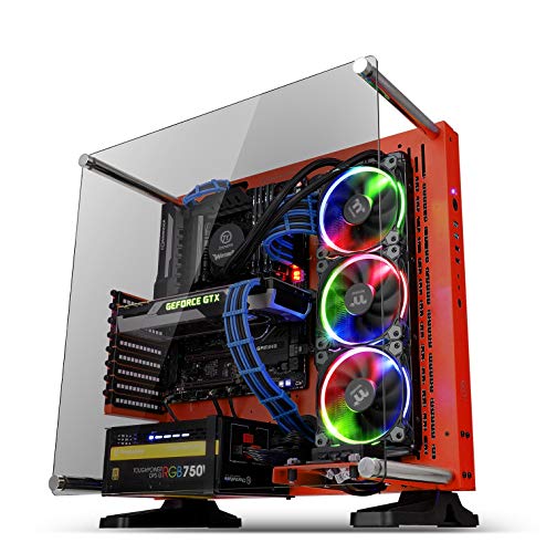 Thermaltake Core P3 TG - Caja de PC (Mid Tower, Wallmount, LCS Ready) Color Rojo