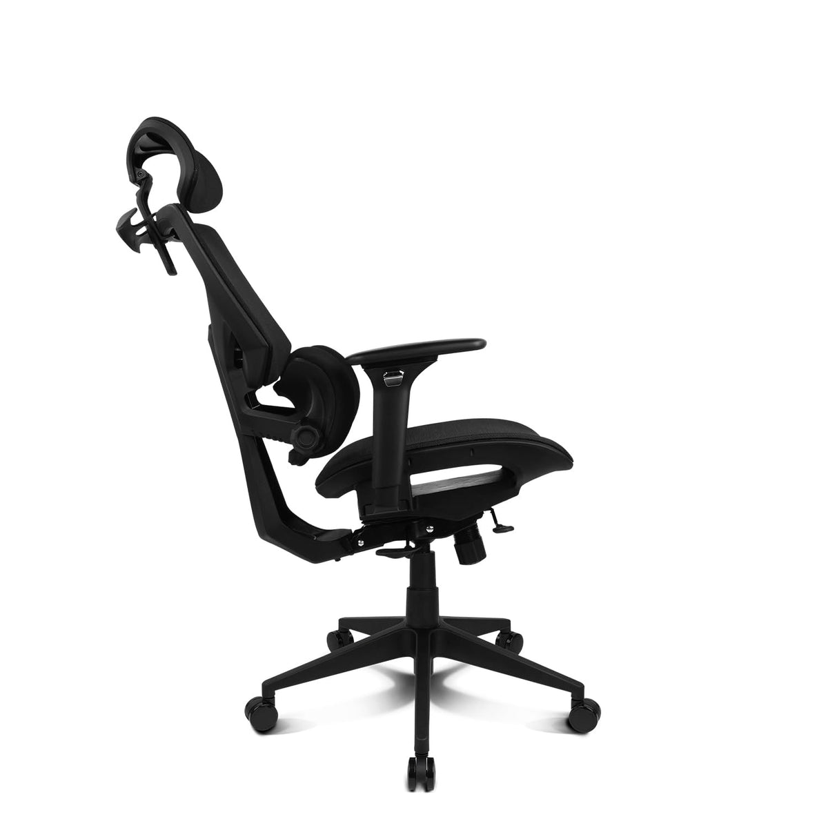DRIFT GAMING DRAIR400 - Silla Gaming Profesional, Malla polímero Reforzado, reposabrazos Acolchados Ajustables 4D, pistón Clase 4, giratoria, inclinable, Regulable, Color Negro