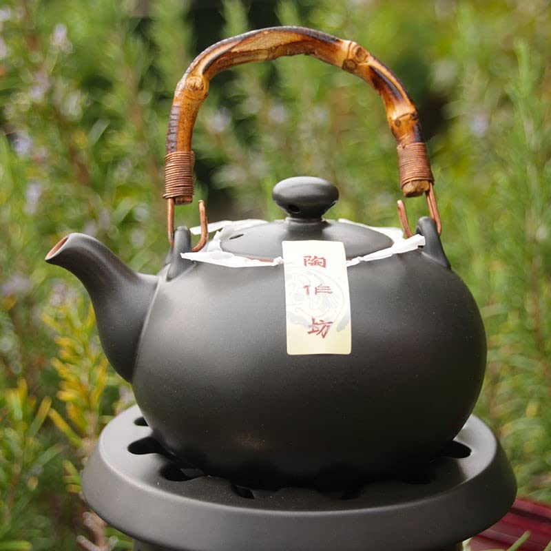 Tea Soul | Juego de tetera Lin's Ceramic Studio con estufa negra
