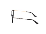 Guess Gu50171 Marcos para Gafas recetadas, 001 Negro Brillante, 55/17/145 para Mujer