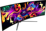 MSI MPG 491CQPX QD-OLED Monitor Curvo Gaming de 49" DQHD, 1800R, 5120 x 1440 Quantum Dot OLED Panel, 240Hz/0.03ms, 99% DCI-P3, Display HDR True Black 400, KVM, Negro