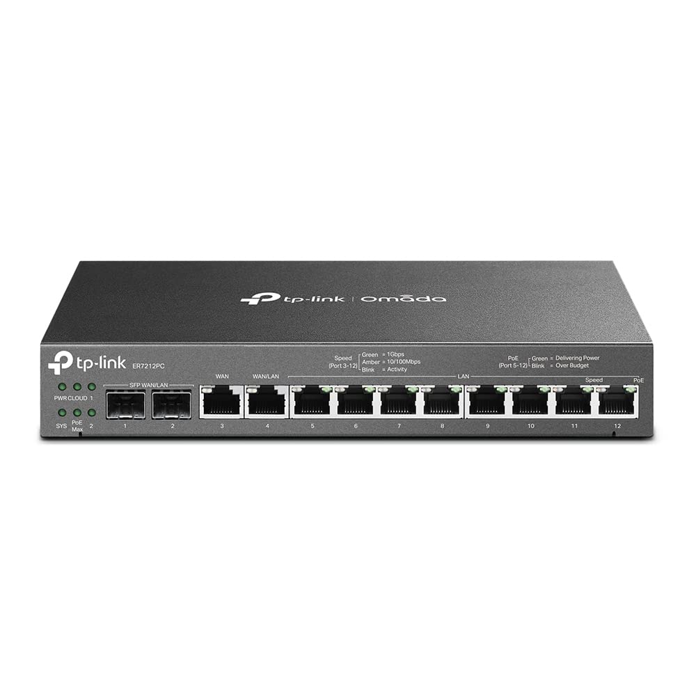 TP-LINK Omada ER7212PC - Router - 8-Port-Switch