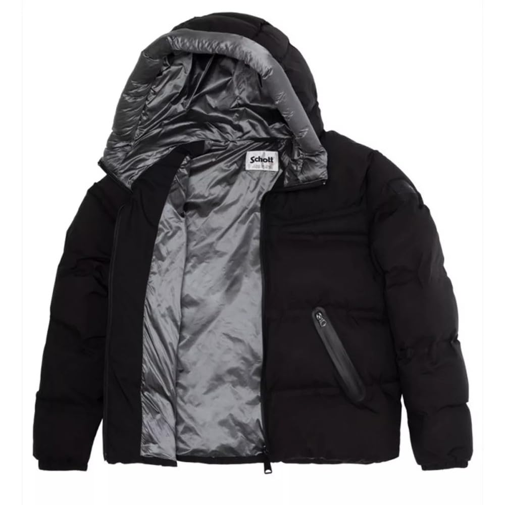 Schott NYC Brittanyw Chaqueta, Negro, L para Mujer