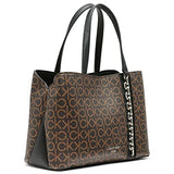 Calvin Klein Bolsa de Triple Compartimento Adeline para Mujer, Marrón/Caqui/Negro, Talla de un Talla