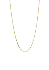 Thomas Sabo Cadena con colgante de diseño Fígaro, 40,00-45,00 cm, plata 925 reciclada, chapado en oro de 18 quilates, KE2329-413-39-L45V