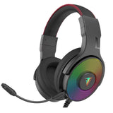 BERSERKER Auriculares Gaming con Sonido Estéreo 7.1, Micrófono Desmontable, Control de Volumen, RGB, Cable 2,1 m, USB