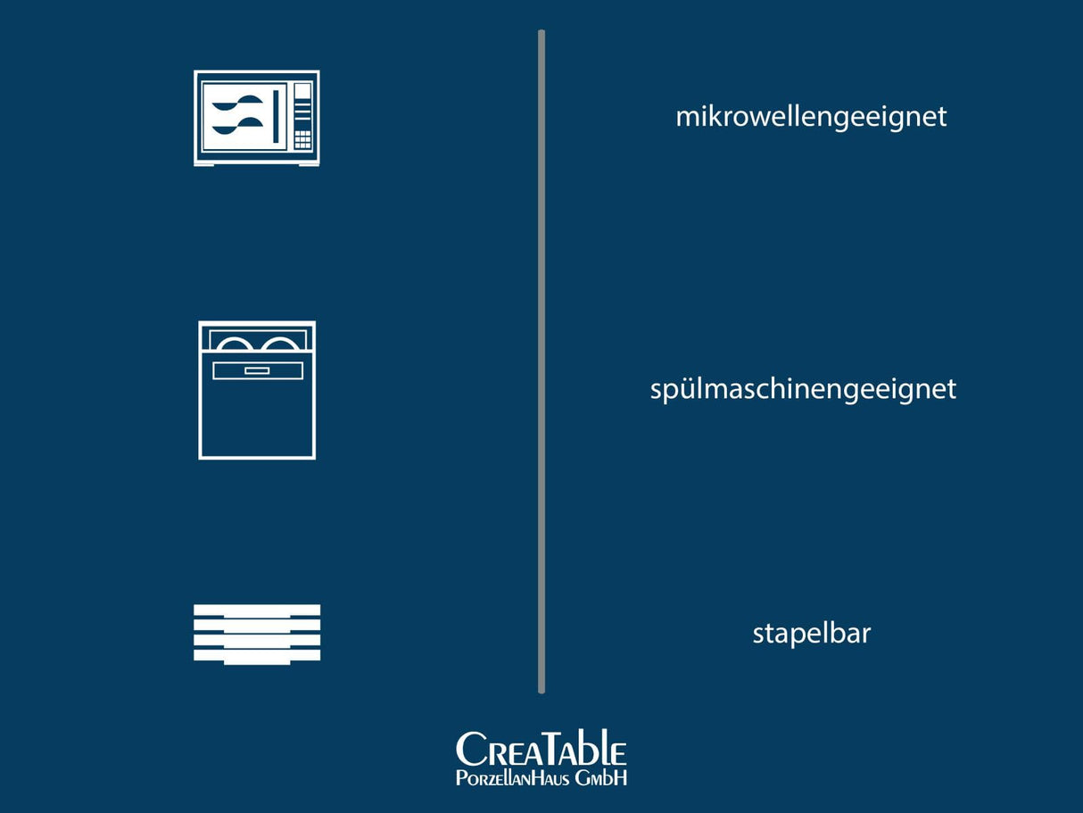 CreaTable, 23962, Serie Malmö, 16-teiliges Geschirrset für 4 Personen, Kombiservice aus Steinzeug, spülmaschinen- und mikrowellengeeignet, Qualitätsproduktion