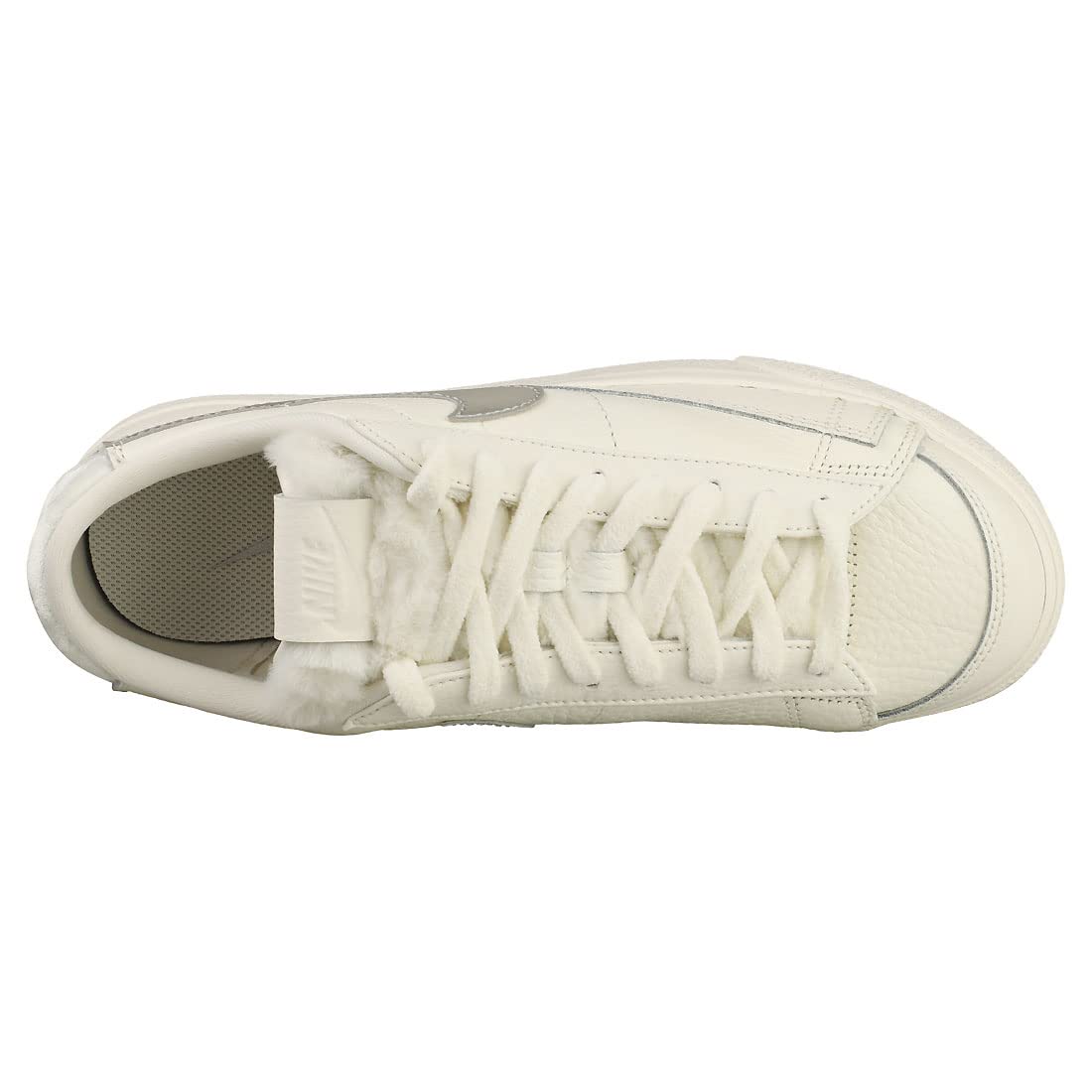 NIKE Blazer Low Fur, Zapatillas Mujer, Sail Metalic Silver, 41 EU