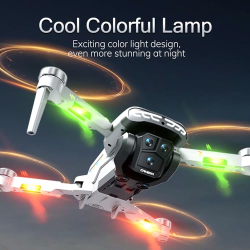OBEST Drone con HD Doble Cámara, Drone RC Plegable con 4,3 Pulgadas Pantalla LCD, Motor sin Escobillas,Hover Estable, 5GHz WiFi, 2 Baterías, para Niños y Adultos