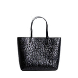 Armani Exchange Schultertasche Mit Griffen, Bolsos para Mujer, Negro (Black), Talla única