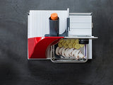 Graef SKS901EU Cortafiambres, 185 W, Aluminio, Blanco