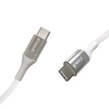GREEN E - Cable ecológico USB-C a USB-C (1,20 m), Color Blanco