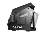 Thermaltake AH T200 Caso Micro CA-1R4-00S1WN-00 con Marco Abierto de Vidrio Templado para helicóptero
