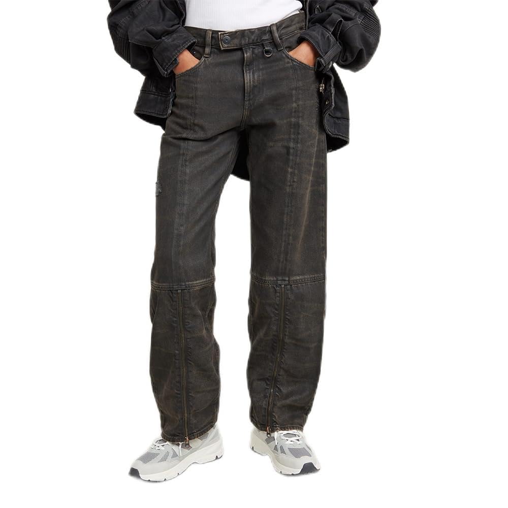 G-STAR Para Mujer Jeans Judee Biker Low Waist Loose, Marrón (Worn in Ignition Destroyed D25287-D490-G795), 25W / 28L