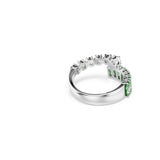 Swarovski Anillo Matrix, Tallas mixtas, Verde, Baño de rodio