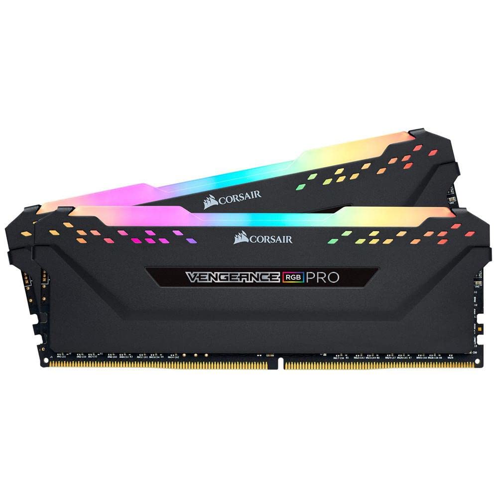 Corsair Vengeance RGB PRO - Kit de memoria 16 Gb (2 x 8 GB), DRAM DDR4, 3600 MHz, C18, Negro