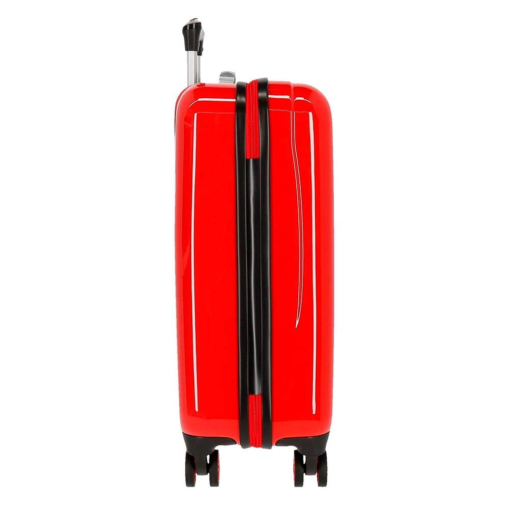 Disney Mickey Mouse Fashion Maleta de cabina Rojo 38x55x20 cms Rígida ABS Cierre de combinación lateral 34L 2 kgs 4 Ruedas dobles Equipaje de Mano