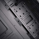 Silverstone SST-PS14B-E - Caja de Torre ATX de Precision, Panel Lateral de Vidrio Templado Ahumado, Negro