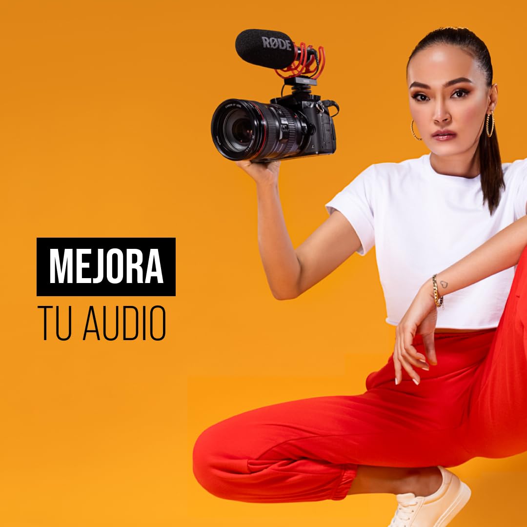 RØDE VideoMic GO II - Micrófono de escopeta ultra compacto y ligero con audio USB para cine, creación de contenido, grabación de ubicación, locutores, podcasting y videollamadas