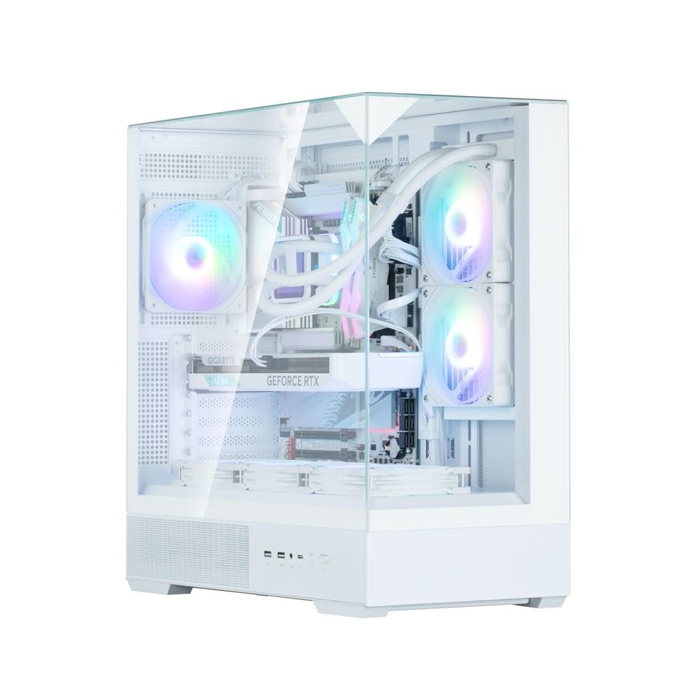 ZALMAN P40 Prism - Carcasa para Ordenador (tamaño Mediano), Color Blanco