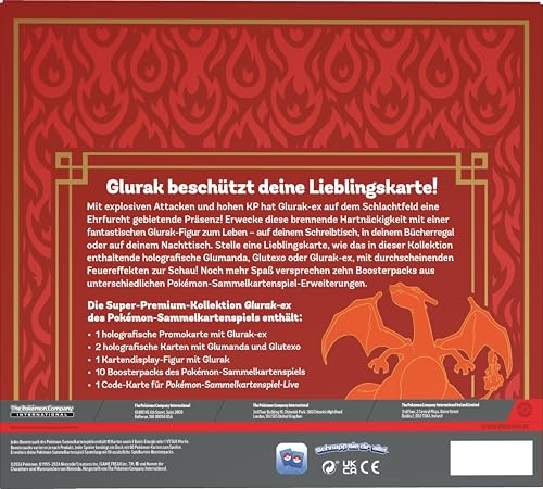 Pokémon Sammelkartenspiel Colección Super Premium Glurak-ex, Multicolor, 24.9 cm (290-45902 : C : DE : 45 :)