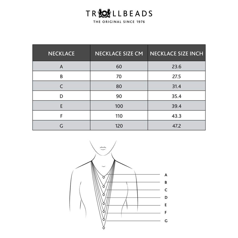 Trollbeads People'S Bead 2012 Spiritual Collection - Collar de Plata de Ley con ónix
