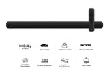 Barra de Sonido TCL S45HE 2.0 Canales para TV, 100 vatios, Cine en casa, expansión de Sonido, Dolby Atmos, DTS Virtual:X, Mando a Distancia único, Bluetooth 5.2, HDMI eArc, USB