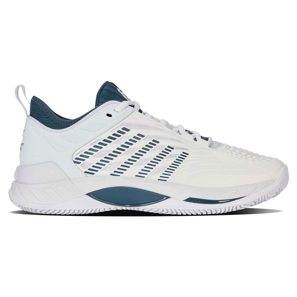 K-Swiss Hypercourt Supreme 2 Tennis Shoe da uomo, White Stargazer, 44.5 EU