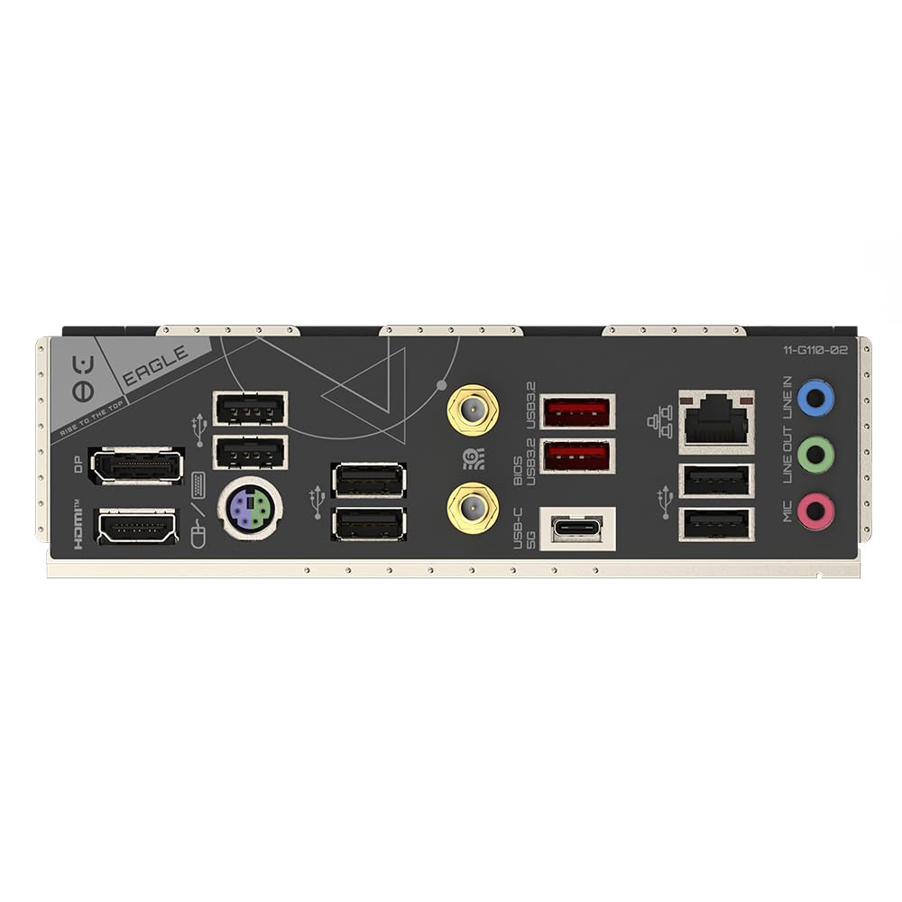 GIGABYTE B650 Eagle AX Placa Base - AMD Ryzen Serie 9000, VRM de 12+2+2 Fases, hasta 7600 MHz DDR5 (OC), 1xPCIe 5.0 + 2xPCIe 4.0 M.2, LAN GbE, WiFi 6E, USB 3.2 Gen 2
