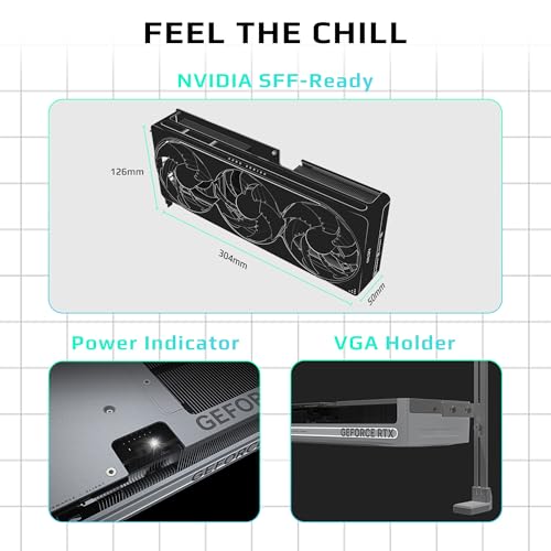 Gigabyte Tarjeta gráfica GeForce RTX 5080 Aero OC SFF 16G, Sistema de refrigeración WINDFORCE, 16 GB 256 bits GDDR7, Tarjeta de Video GV-N5080AERO OC-16GD