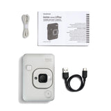 instax - Mini LiPlay, Cámara instantánea híbrida. Cámara e Impresora para Smartphones. Color Misty White