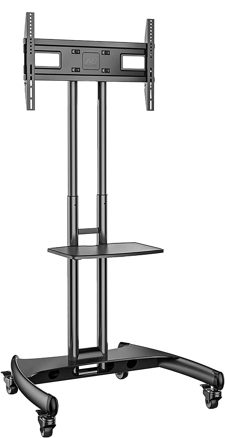 Soporte móvil de Suelo para Pantallas LCD, LED, Plasma y curvadas de 32" a 70" (81cm-178 cm de Diagonal) con VESA máx. 600 x 400 mm, hasta 45.5 kg