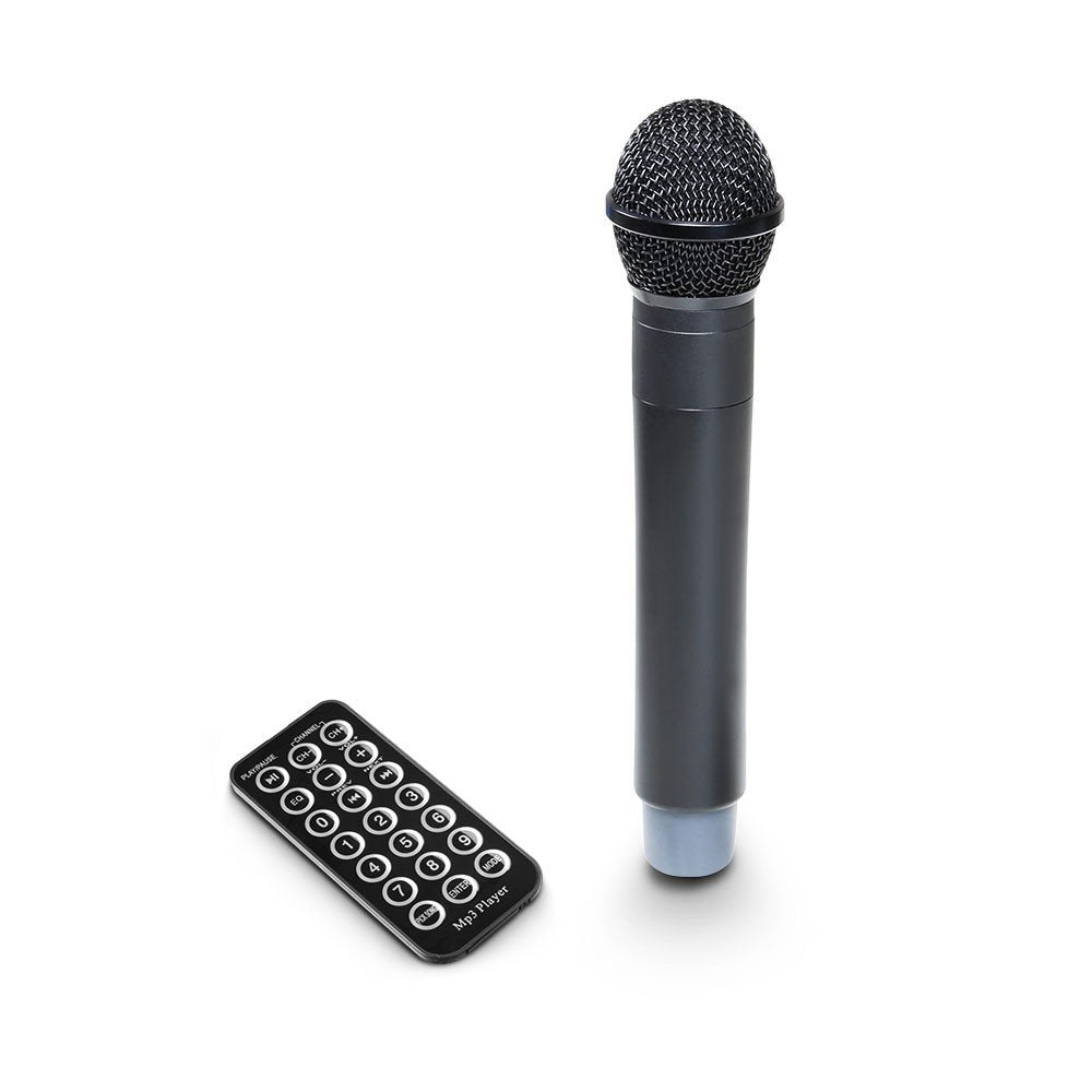 LD Systems ROADBUDDY 10 - Altavoz Bluetooth alimentado por batería, con mezclador y micrófono inalámbrico