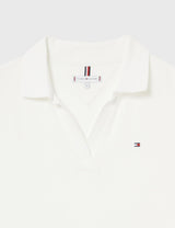 Tommy Hilfiger Vestido Polo para Mujer, Blanco (TH Optic White), XL