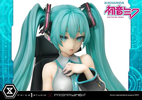 Prime 1 Studio Hatsune Miku - Figura Decorativa (PVC, 1/4 Hatsune Miku Art by Neco, 34 cm)