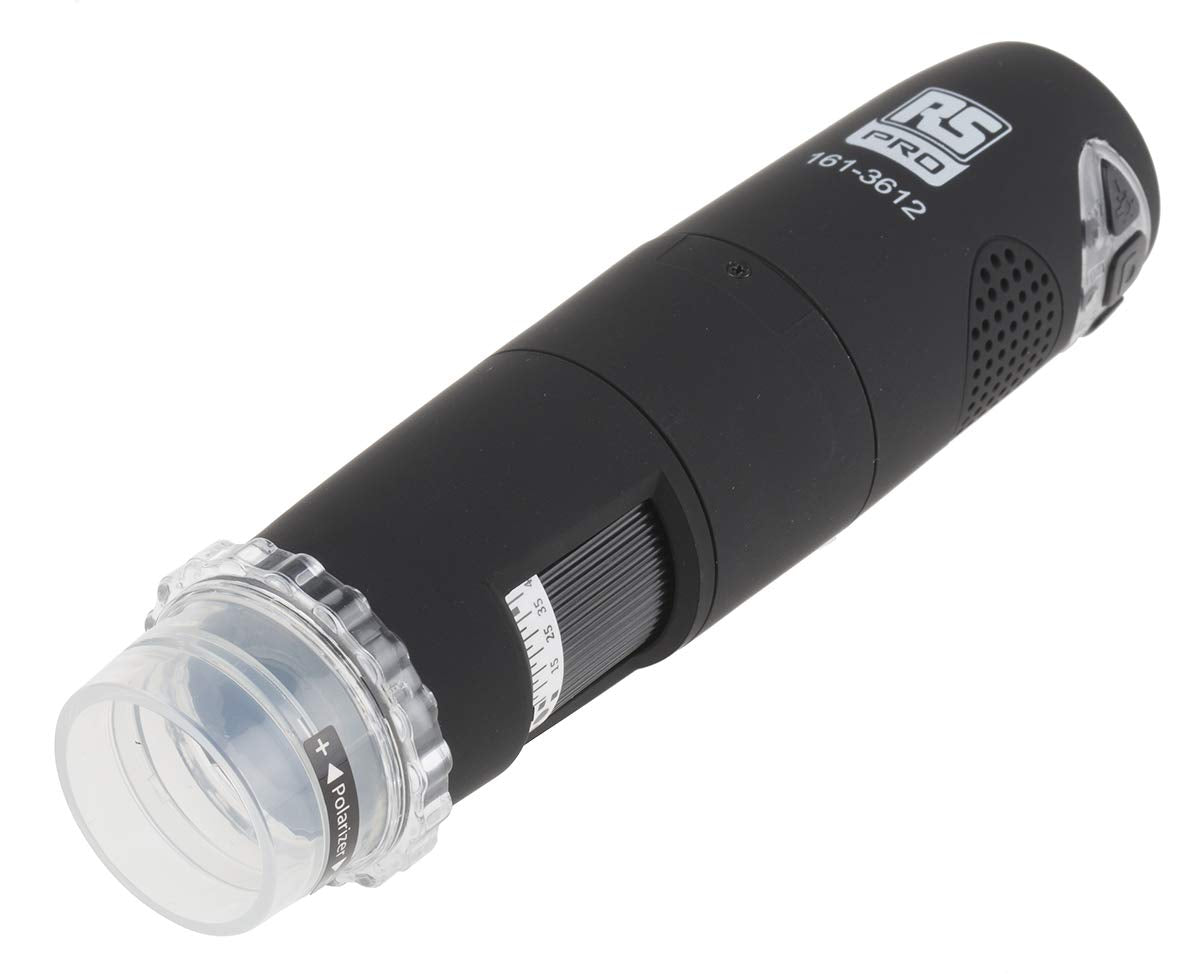RS PRO Microscopio WiFi MICFIP Ampliación 5 → 200X 1280 x 1024 píxeles