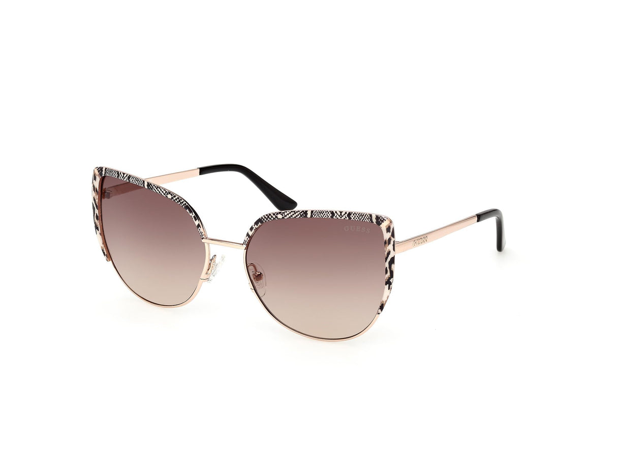 GUESS GU00217 Gafas de Sol, Shiny Rose Gold, 59/17/140 Unisex Adulto