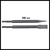 Einhell Martillo perforador con cable -TE-RH 40 3F. 1050 W, 10 J, taladrado de impacto - cincelado, mecanismo de impacto neumático, bloqueo de funcionamiento continuo, incl. Cinceles, E-Box M55